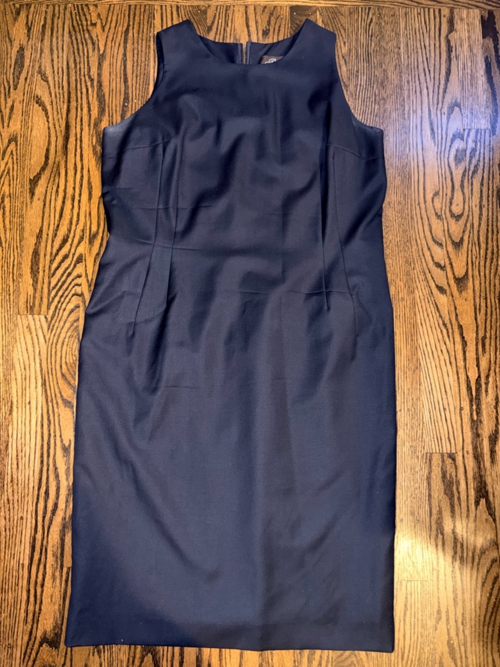 Belvest Classic Navy Sheath Dress 48 12 silk